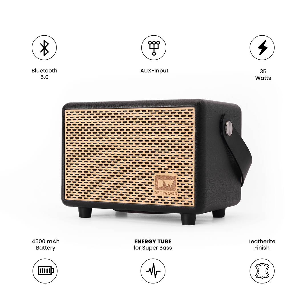 Unplugged Wooden Bluetooth Speaker